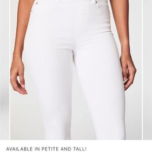 SPANX High Rise White Jeans Slim Fit